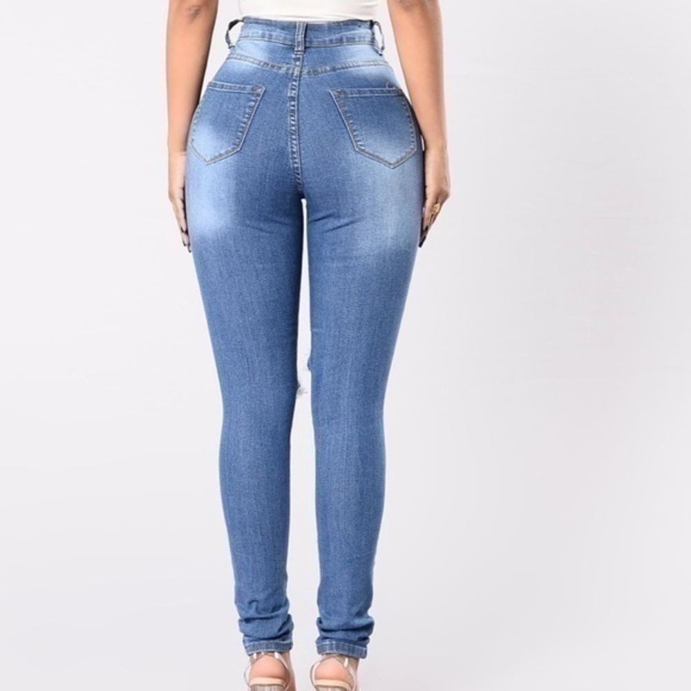 Fashion Nova Say Yes To Distress Jeans - Picture 3 of 11
